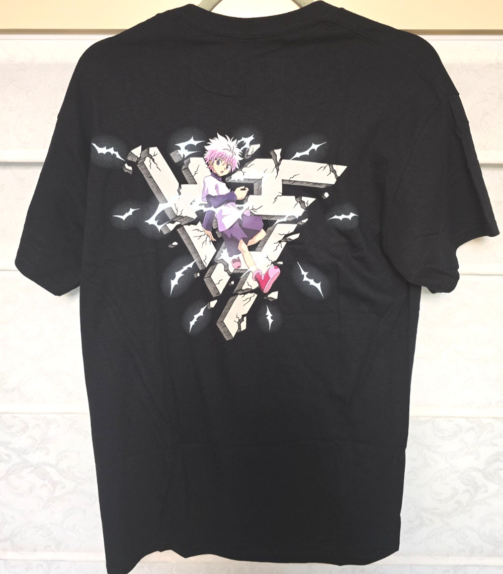 Hypland Hunter x Hunter Killua Zoldyck Mens Medium Black Anime Graphic Tee NWOT